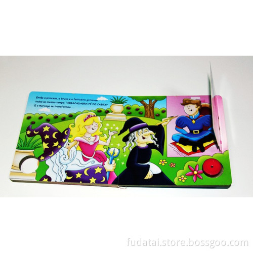 Children board book with sound module